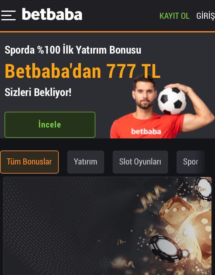 betbaba mobil giriş